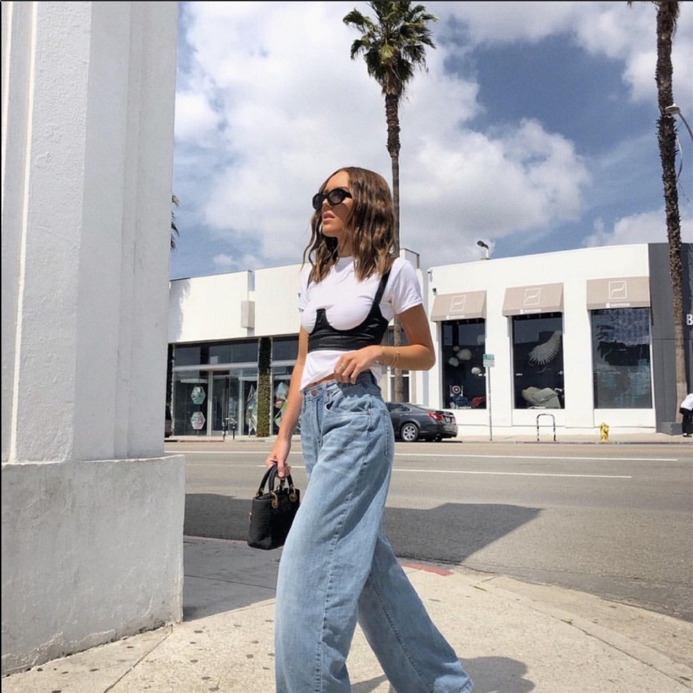 PRETTY LITTLE THING WIDE LEG JEANS